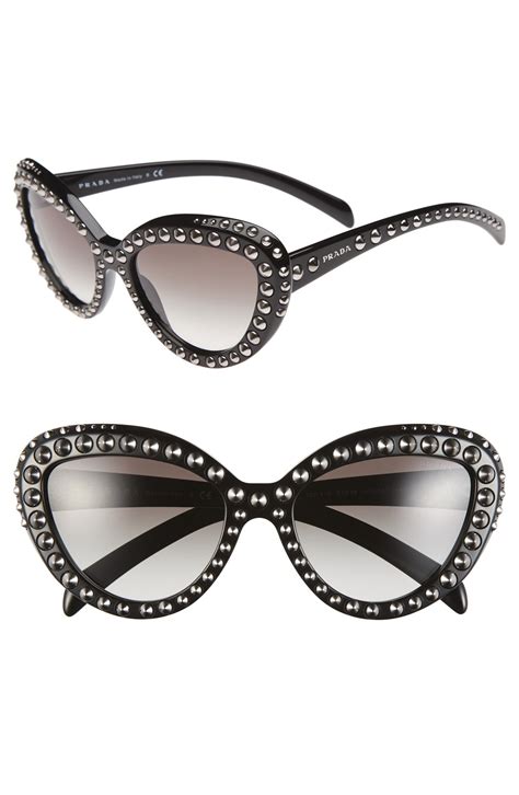 prada symbole sunglasses cat eye|Prada cat eye studded sunglasses.